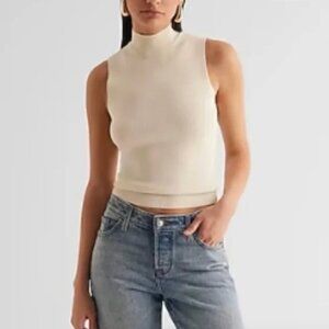 Express Soft Mock Neck Sweater Tank
